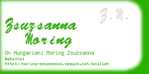 zsuzsanna moring business card